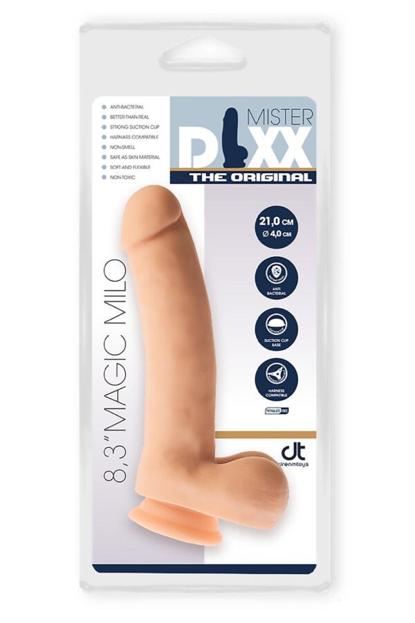 at an average length and width. With his lifelike shaft and penis head he can stimulate the vagina