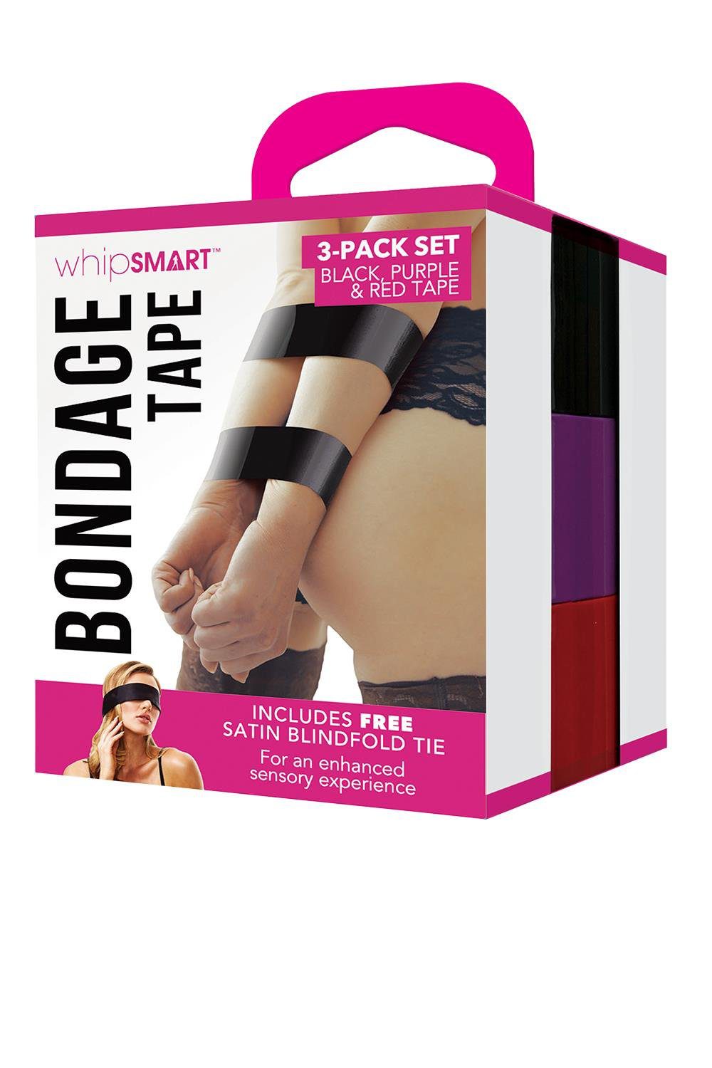 BONDAGE TAPE MET ZIJDENACHTIGE BLINDDOEK – Afbeelding 3 BONDAGE TAPE MET ZIJDENACHTIGE BLINDDOEK - Afbeelding 3