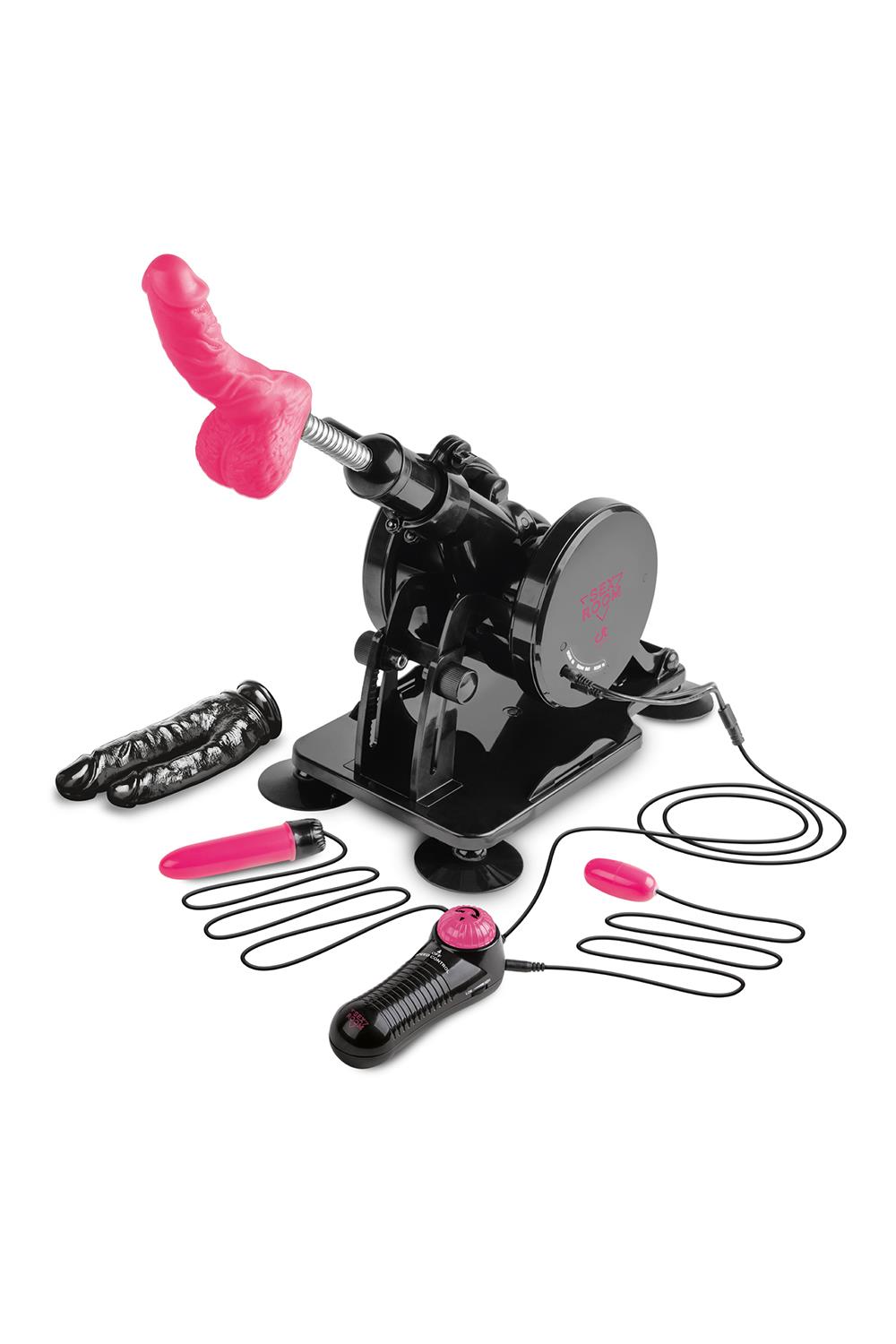 SEX KAMER AFSTANDS BEDIENING SEXMACHINE – Afbeelding 1 Step inside your own personal sex room where the Ultra Thrust Sex Machine gives you everything that you desire. The deep thrusts from the 6??(15