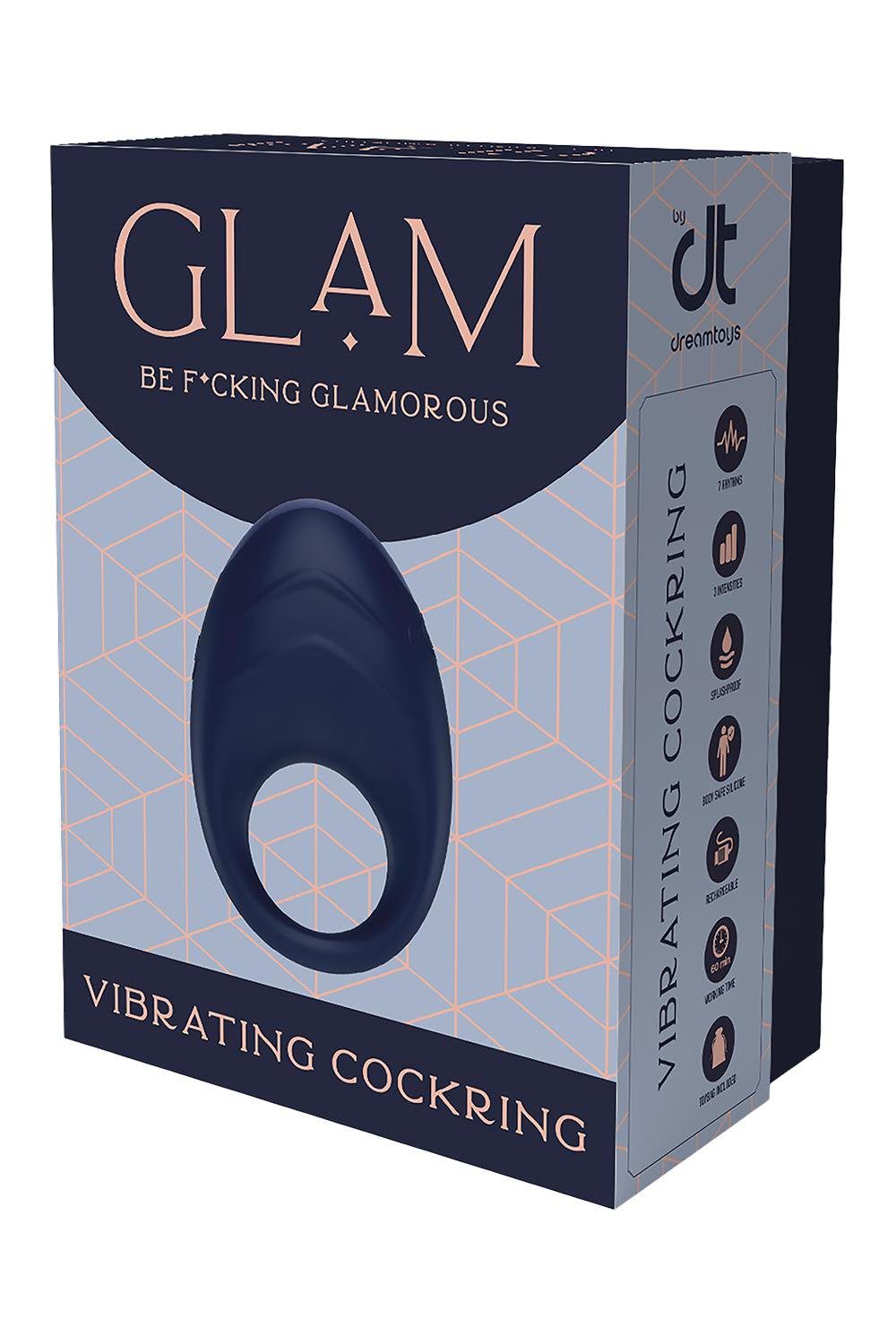 GLAM VIBRERENDE COCKRING – Afbeelding 5 it′s rechargeable with a convenient magnetic USB cable included??o more hunting for batteries! Boasting an IPX7 rating