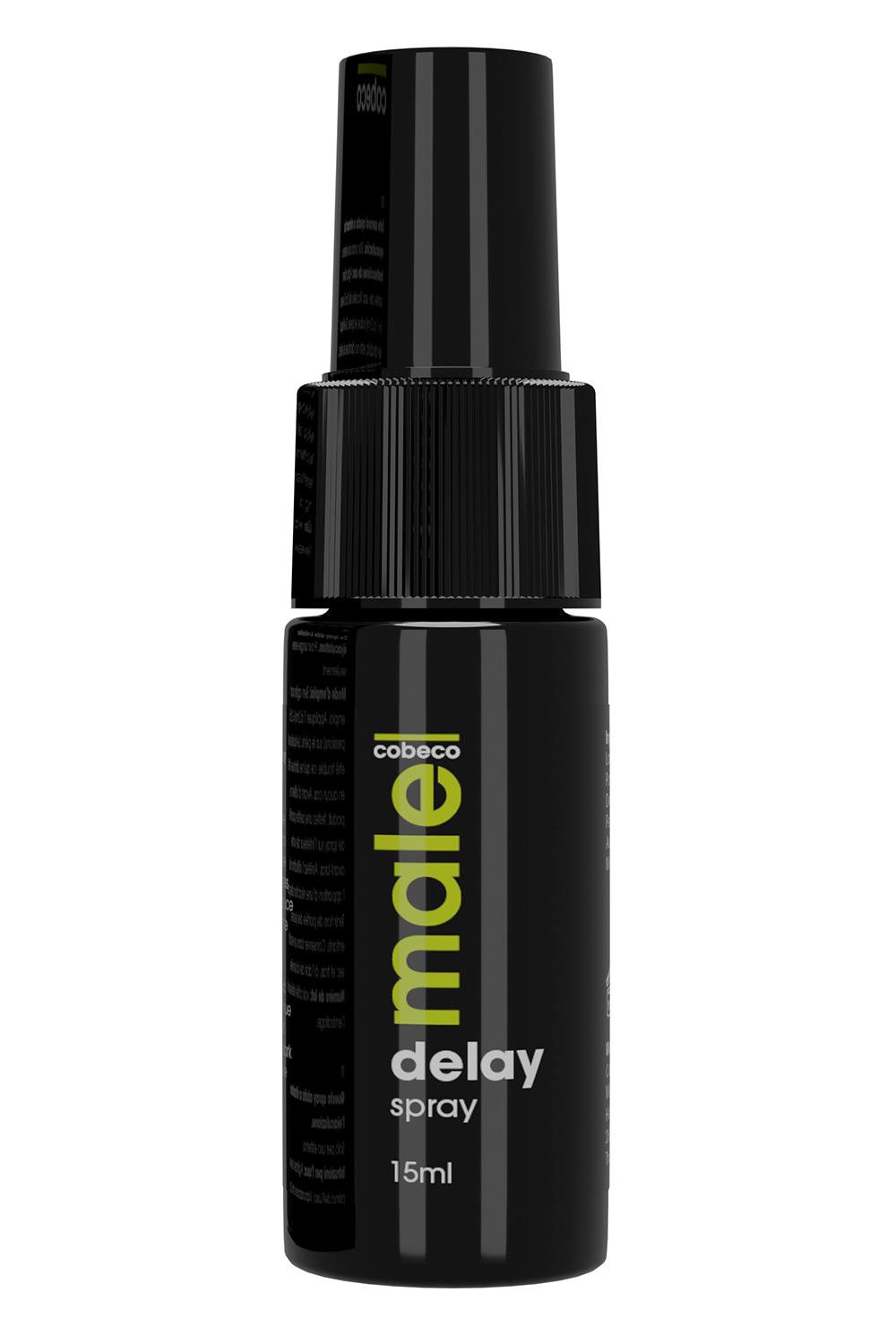 DELAY SPRAY – VERLENGD GENOT & CONTROLE – Afbeelding 2 you can enjoy intimate moments with your partner carefree and more intensely. The MALE Cobeco Delay Spray is also available as individually wrapped delay wipes