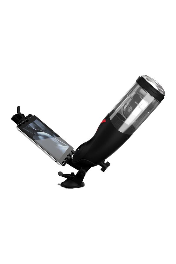 tight ass or supple lips depending on your mood. Slide through the realistic pleasure topper to enjoy a stimulating textured sleeve lined with rows of tiny ribs that tease your shaft with every thrust. The powerful motor ensures strong