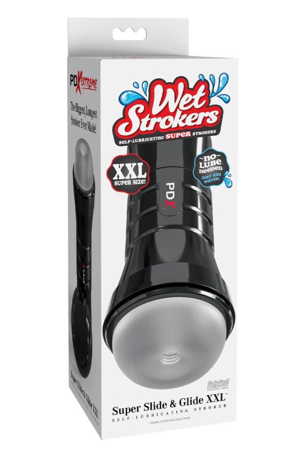 and was designed for comfort and easy handling. So stop dreaming about wet holes and start creaming in one today!XXL Super Size! Almost 3 inches longer than the original!Self-lubricating: just add waterPrecision suction control lidInterior pleasure tunnelRealistic material: looks and feels just like the real thingComfortable XXL EZ-Grip designFanta-Flesh materialStorage capTotal Length: 10.2 inch / 26