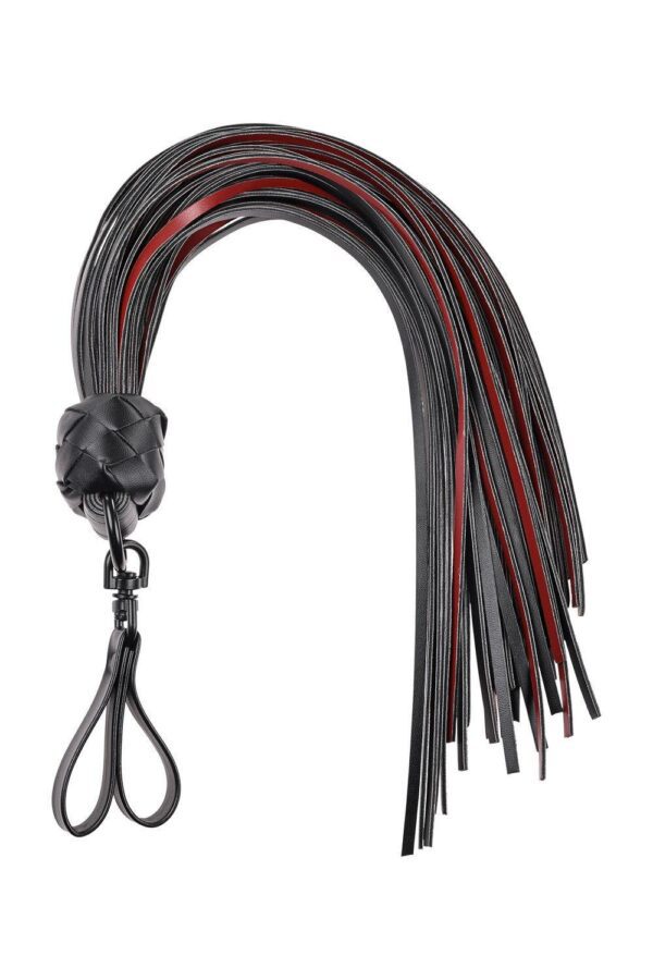 vegan leather design for added durability40 Faux leather fallsConvenient finger loops for easy gripMaterial: PU Leather / Iron