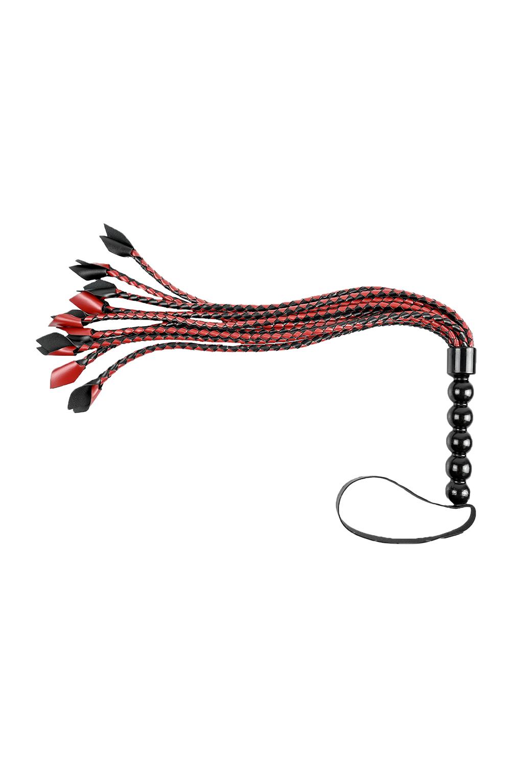 SAFFRAAN GEVLOCHTEN FLOGGER – Afbeelding 2 making the Saffron Braided Flogger the perfect pleasure tool to take punishment play to the next level.A faux leather wrist loop at the base of the comfort-grip handle makes this flogger easy to store on a wall or pegboard when youre finished playing (or just warming up). Mix and match with other Saffron collection products for even more forbidden fun!Product Features:Nine braided and tipped strands for unique sensationsComfort-grip bubbled handleLoop for added control and easy hanging storageVegan-friendly faux leatherProduct Dimensions:Handle Length: 7 inch / 17