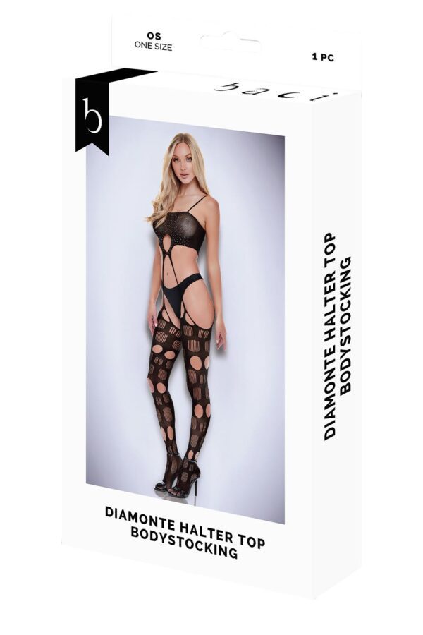 BACI DIAMONTE HALTER TOP BODYSTOCKING - Afbeelding 5