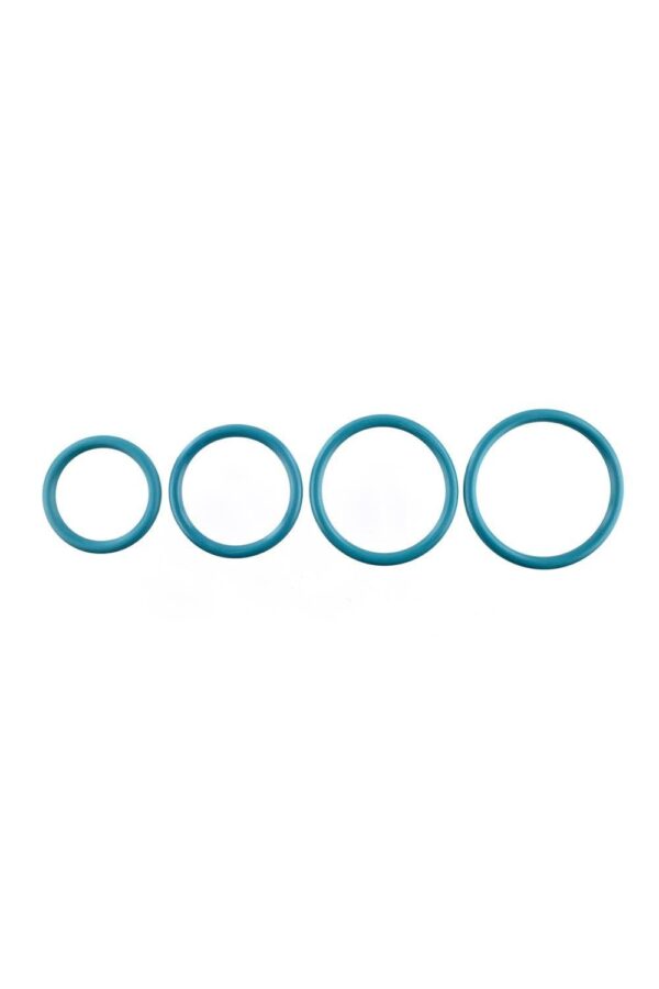 SPORTSHEETS TURQUOISE COCKRING 4 PACK - Afbeelding 2