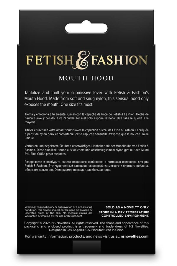 FETISH & FASHION MONDMASKER WIT - Afbeelding 2