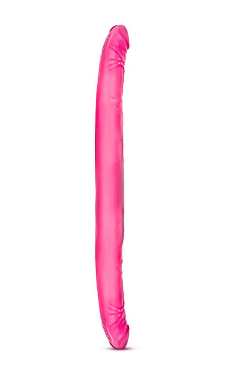 B YOURS 40 CM DUBBELZIJDIGE DILDO ROZE – Afbeelding 1 Dildo′s