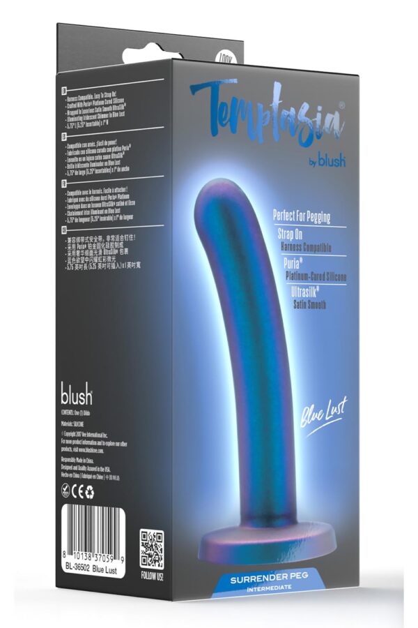 TEMPTASIA SURRENDER PEG BLAUWE DILDO - Afbeelding 5