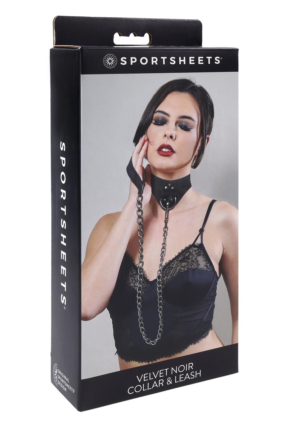 VELVET NOIR HALSBAND MET KETTING โ Afbeelding 5 VELVET NOIR HALSBAND MET KETTING - Afbeelding 5