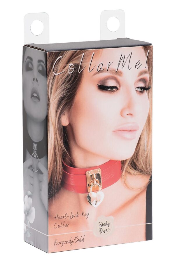 ROZE VEGAN LEREN HALSBAND - Afbeelding 5