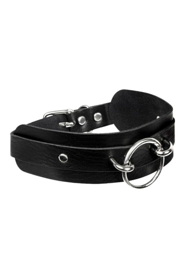 DIVA VEGAN LEREN O-RING HALSBAND - Afbeelding 3