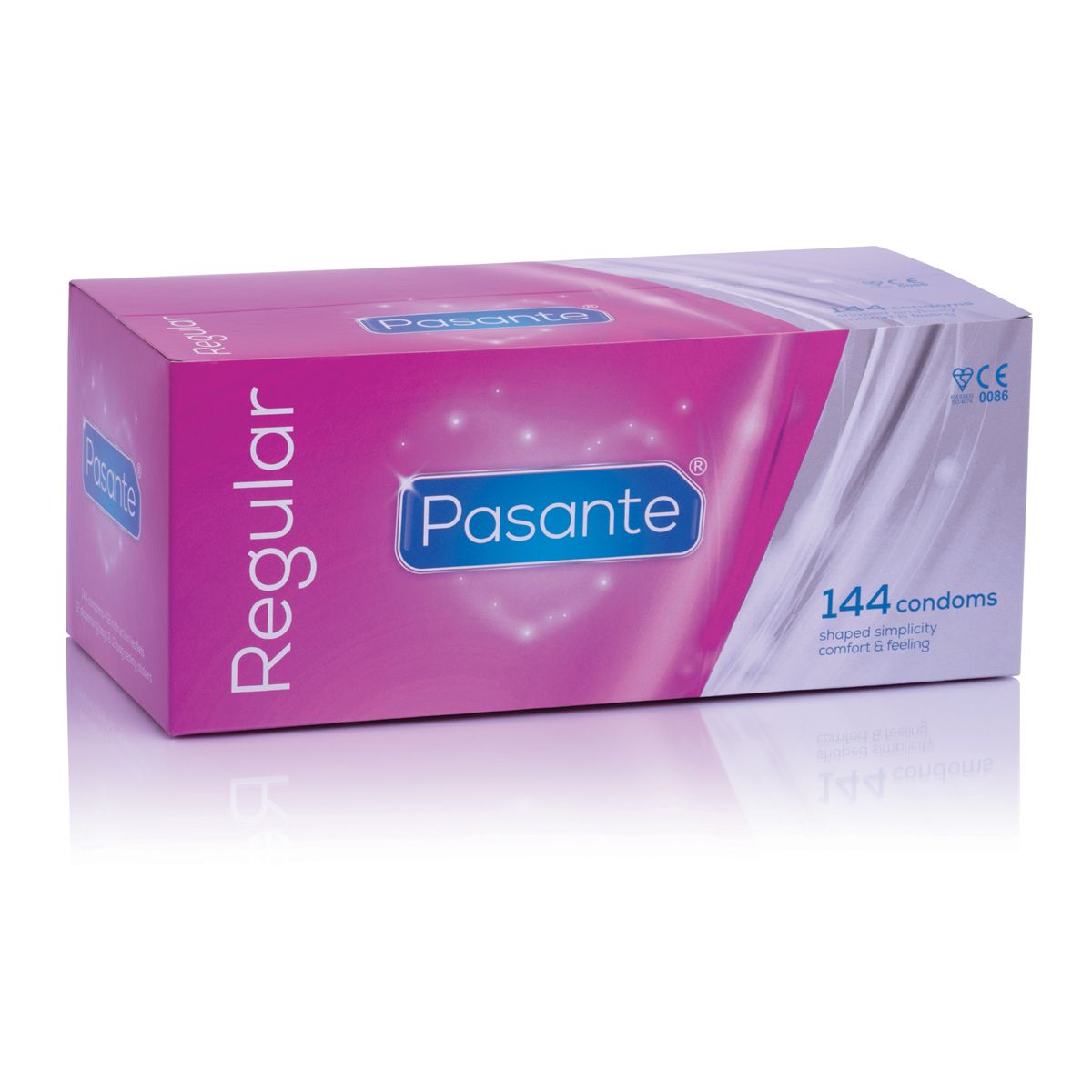 Pasante Regular condooms - 144 stuks – Afbeelding 1 Alle condooms zijn vervaardigd en getest volgens de hoogste kwaliteitsnormen. De condooms zijn gemaakt van natuurlijk latex
