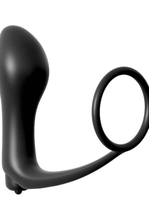 De Pipedream Ass-Gasm combineert de voordelen van een stevige cockring met de intense sensatie van een vibrerende butt plug. Het zijdezachte materiaal glijdt gemakkelijk in met een beetje glijmiddel en biedt comfortabele fixatie. De plug bevat een uitneembare