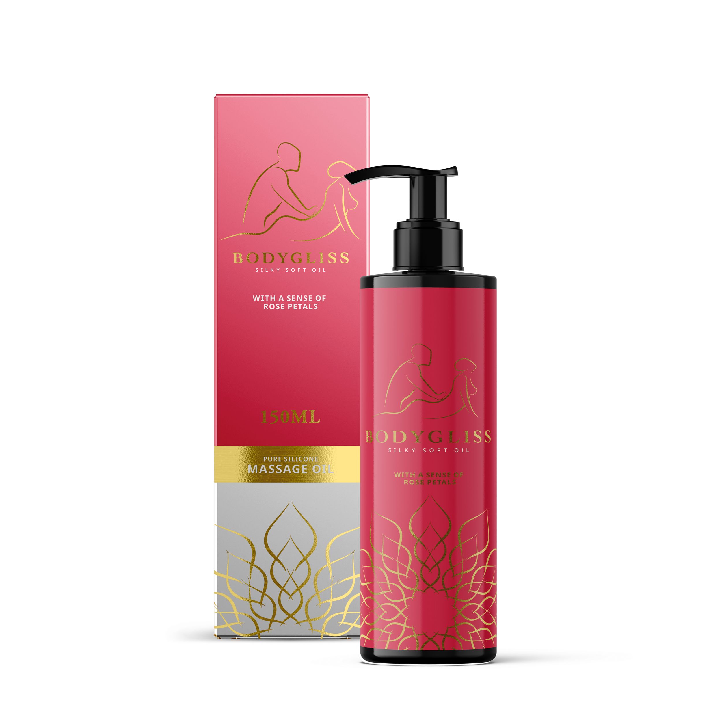 BodyGliss - Massage Olie En Glijmiddel in 1 Rozenblaadjes -150 ml – Afbeelding 1 Geef elkaar een heerlijke massage met de producten uit de Massage Collection van BodyGliss. Deze massage glijmiddel kun je ook als glijmiddel gebruiken en is op siliconenbasis voor een langdurige