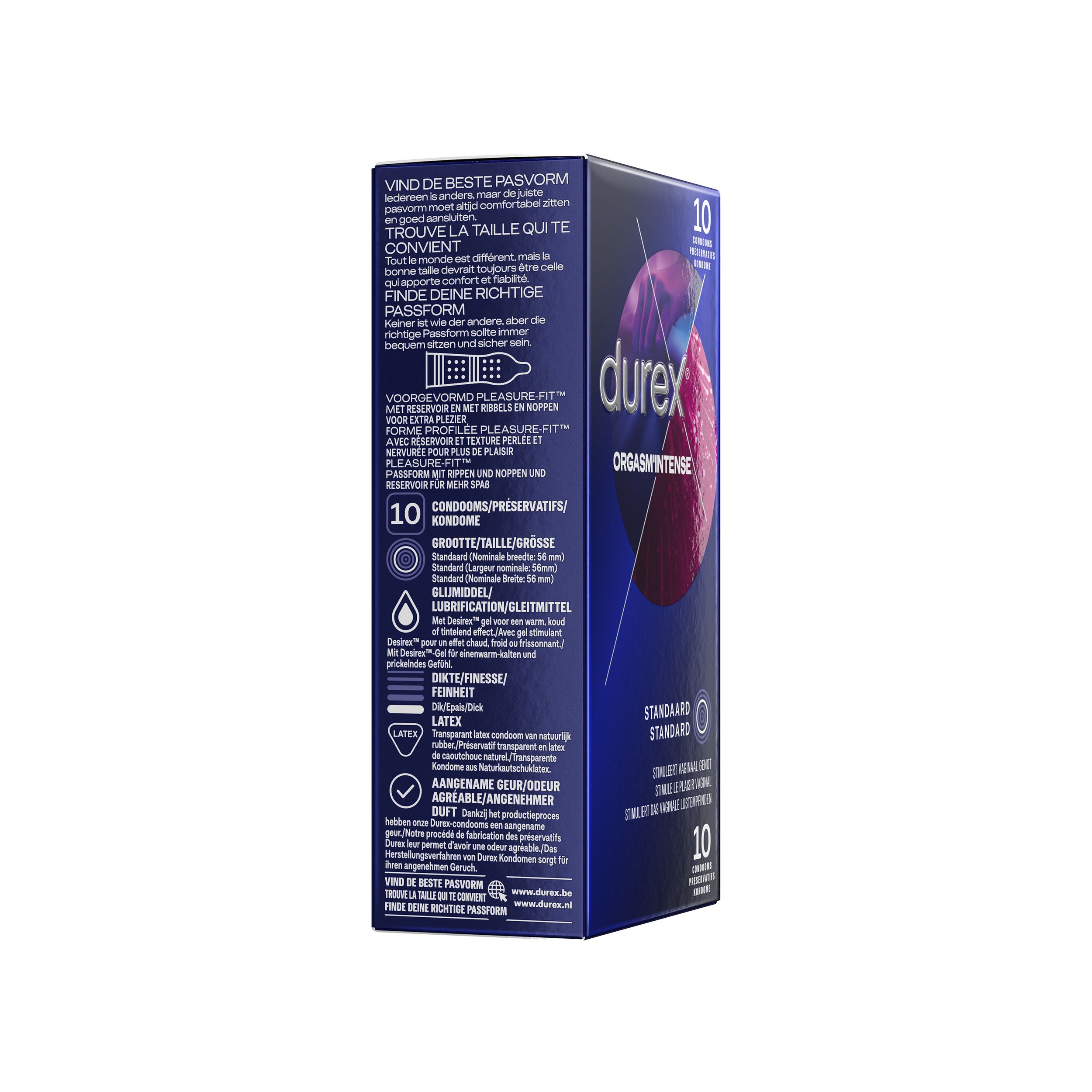 DUREX CONDOOMS ORGASM INTENSE 10 STUKS – Afbeelding 2 DUREX CONDOOMS ORGASM INTENSE 10 STUKS - Afbeelding 2