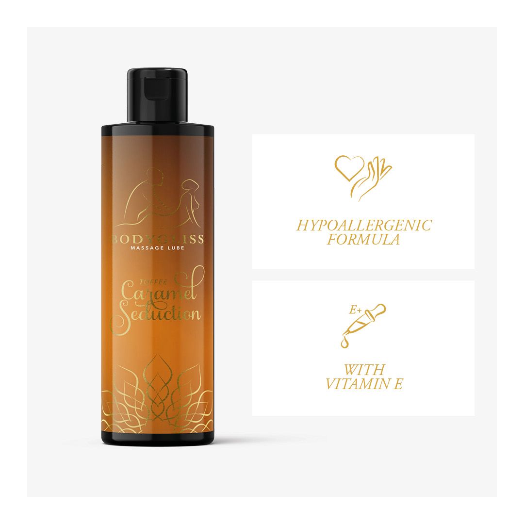 BODYGLISS MASSAGE OLIE EN GLIJMIDDEL IN 1 TOFFEE KARAMEL – Afbeelding 6 BODYGLISS MASSAGE OLIE EN GLIJMIDDEL IN 1 TOFFEE KARAMEL - Afbeelding 6