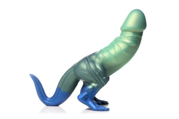 rechtstreeks uit de diepten van je wildste verbeelding. Deze siliconen dildo belichaamt de kracht en grootsheid van deze prehistorische reuzen