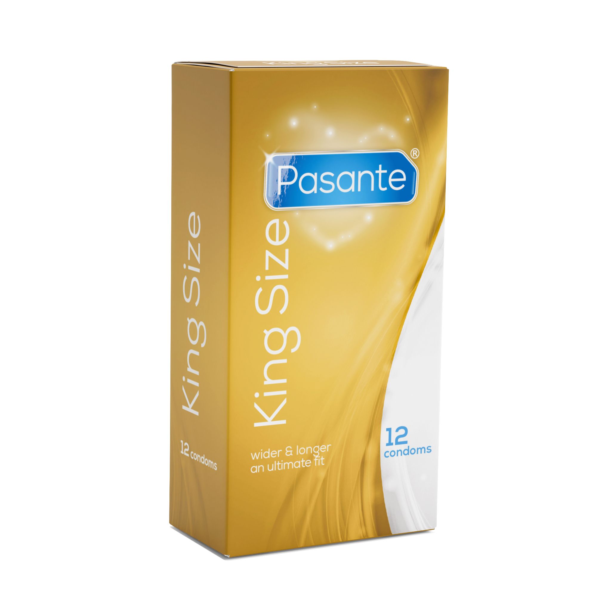 PASANTE KING SIZE CONDOOMS 12 STUKS โ Afbeelding 2 dan is een ruimer condoom vaak de oplossing.