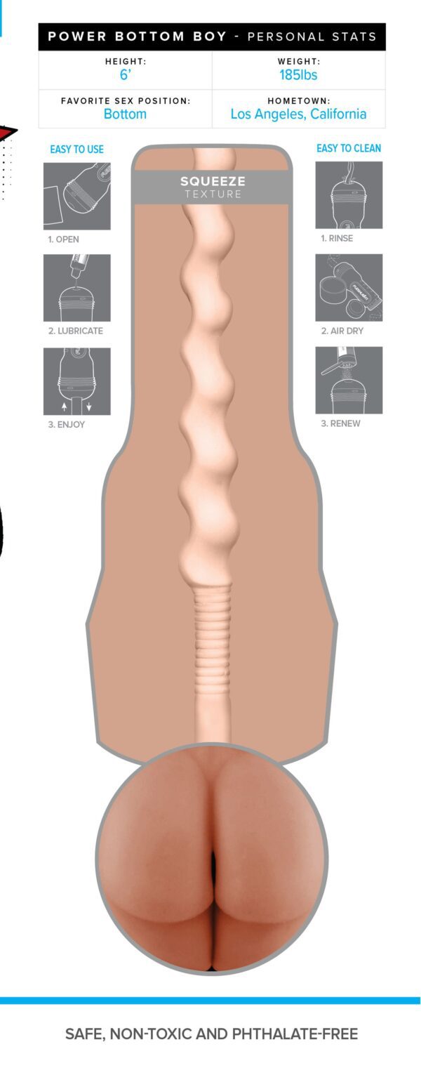FLESHLIGHT FLESHJACK FANTASY POWER BOTTOM BOY - Afbeelding 9