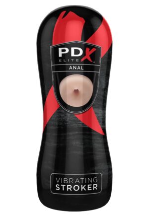 PDX ELITE VIBRATING ANAL STROKER LIGHT Men's Toys