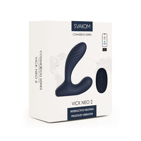 SVAKOM - PROSTAAT VIBRATOR VICK NEO 2 BLAUW - Afbeelding 6