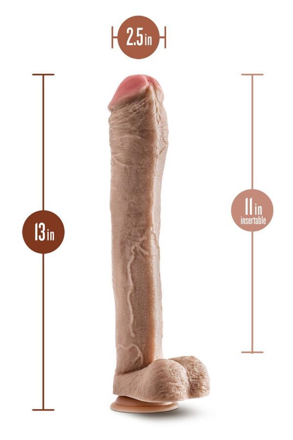 DR. SKIN MR. ED 33 CM DILDO MET BALLEN - Afbeelding 2