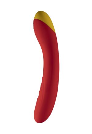 De Hype G-spot vibrator valt op door zijn vrolijke kleuren en heeft een krachtige motor voor intense vibraties. Deze vibrator heeft een gebogen top met stimulerende ribbels en vind moeiteloos jouw g-spot voor een optimale stimulatie. De Hype heeft 6 vibratiestanden en 4 verschillende patronen en dankzij de zijdezachte siliconen voelt deze vibrator heerlijk comfortabel aan. Je bedient deze vibrator heel makkelijk met de knopjes aan de voorkant. Hype is weer snel op te laden met de bijgeleverde USB-kabel en waterproof voor extra plezier in bad of douche.